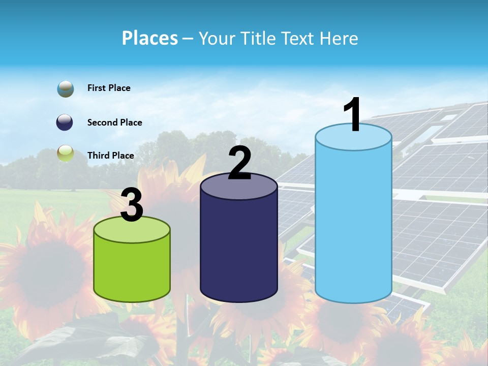 Innovazione Circuito Elettrico Girasole PowerPoint Template