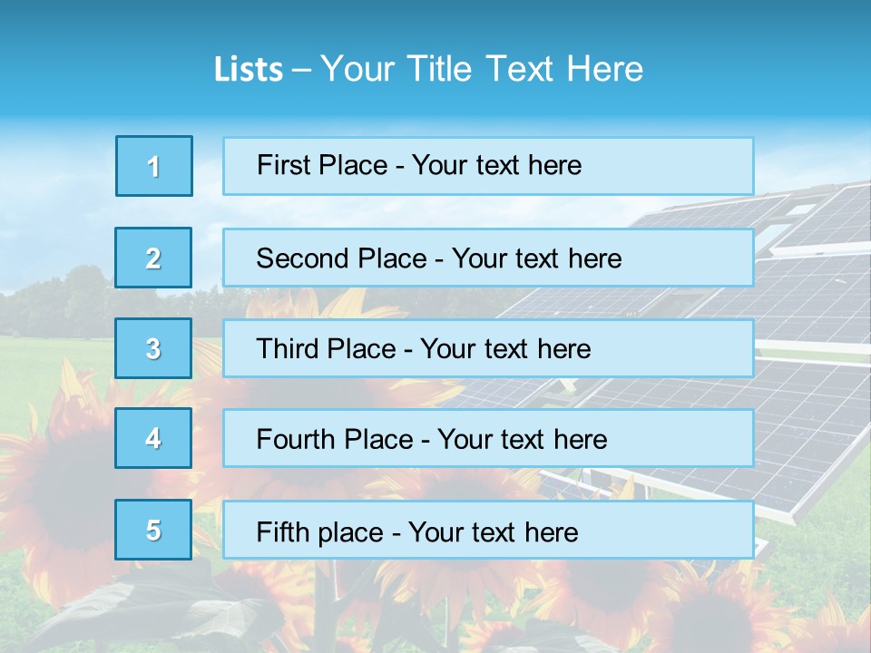 Innovazione Circuito Elettrico Girasole PowerPoint Template