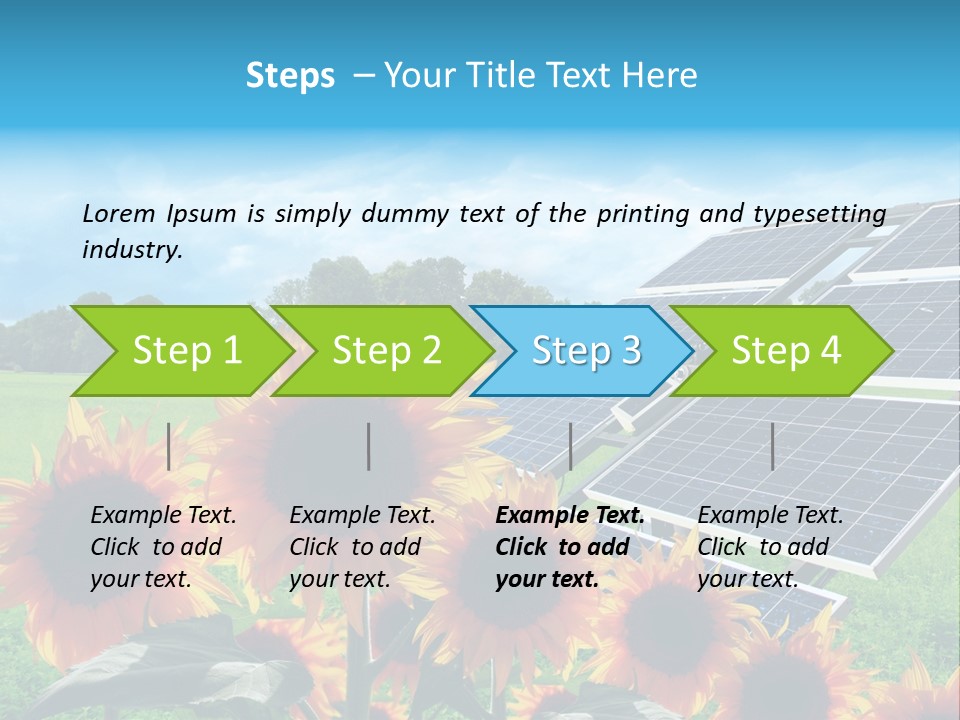Innovazione Circuito Elettrico Girasole PowerPoint Template