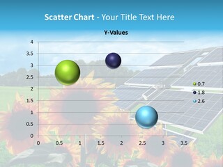 Innovazione Circuito Elettrico Girasole PowerPoint Template