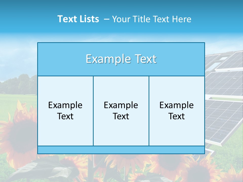 Innovazione Circuito Elettrico Girasole PowerPoint Template