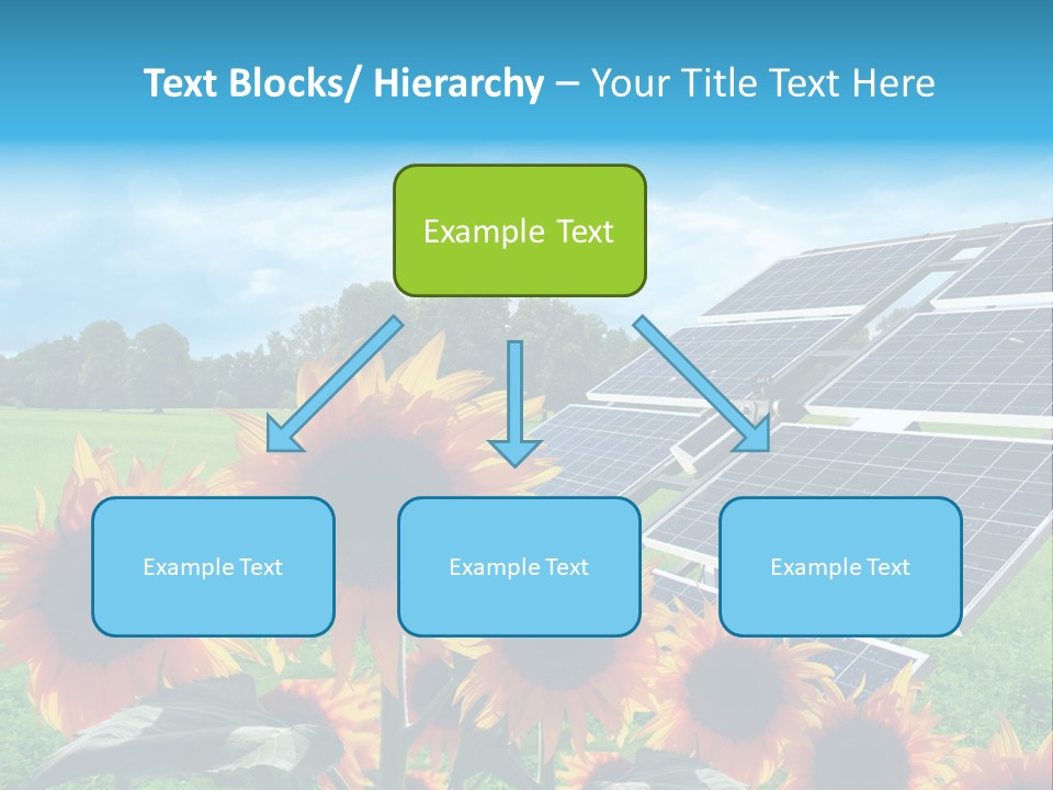Innovazione Circuito Elettrico Girasole PowerPoint Template