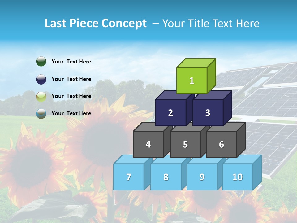 Innovazione Circuito Elettrico Girasole PowerPoint Template