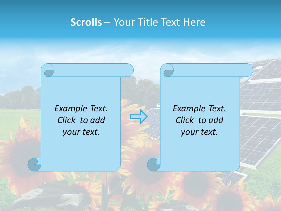 Innovazione Circuito Elettrico Girasole PowerPoint Template