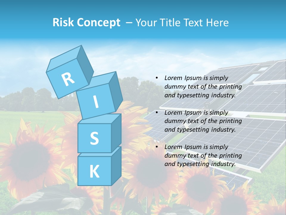 Innovazione Circuito Elettrico Girasole PowerPoint Template