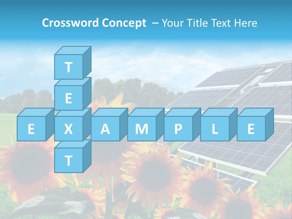 Innovazione Circuito Elettrico Girasole PowerPoint Template