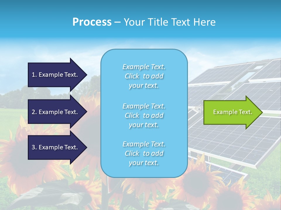 Innovazione Circuito Elettrico Girasole PowerPoint Template