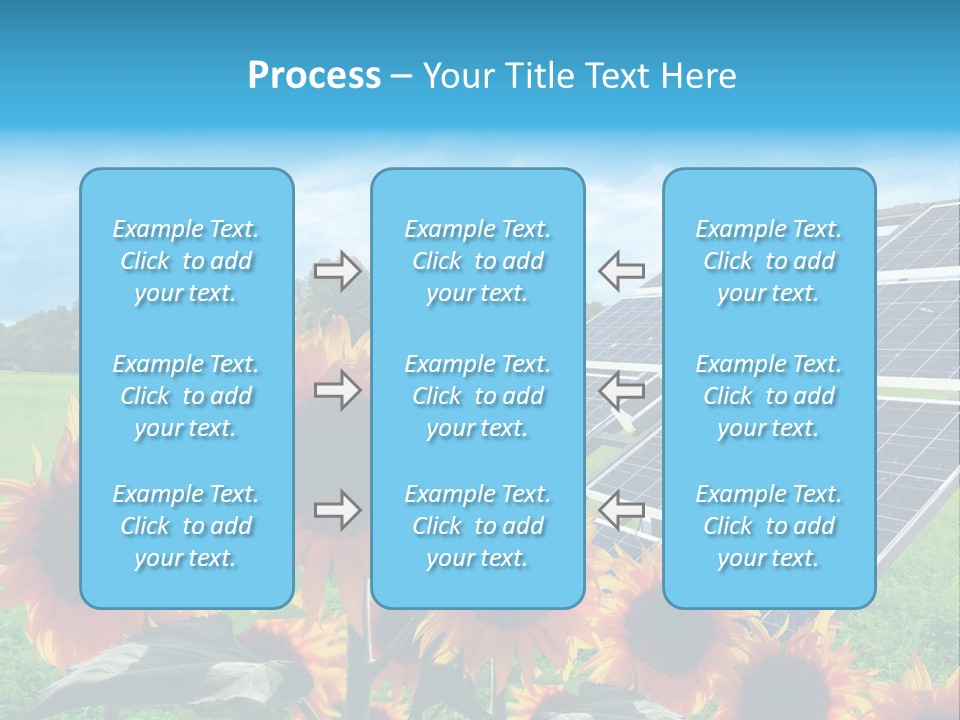 Innovazione Circuito Elettrico Girasole PowerPoint Template