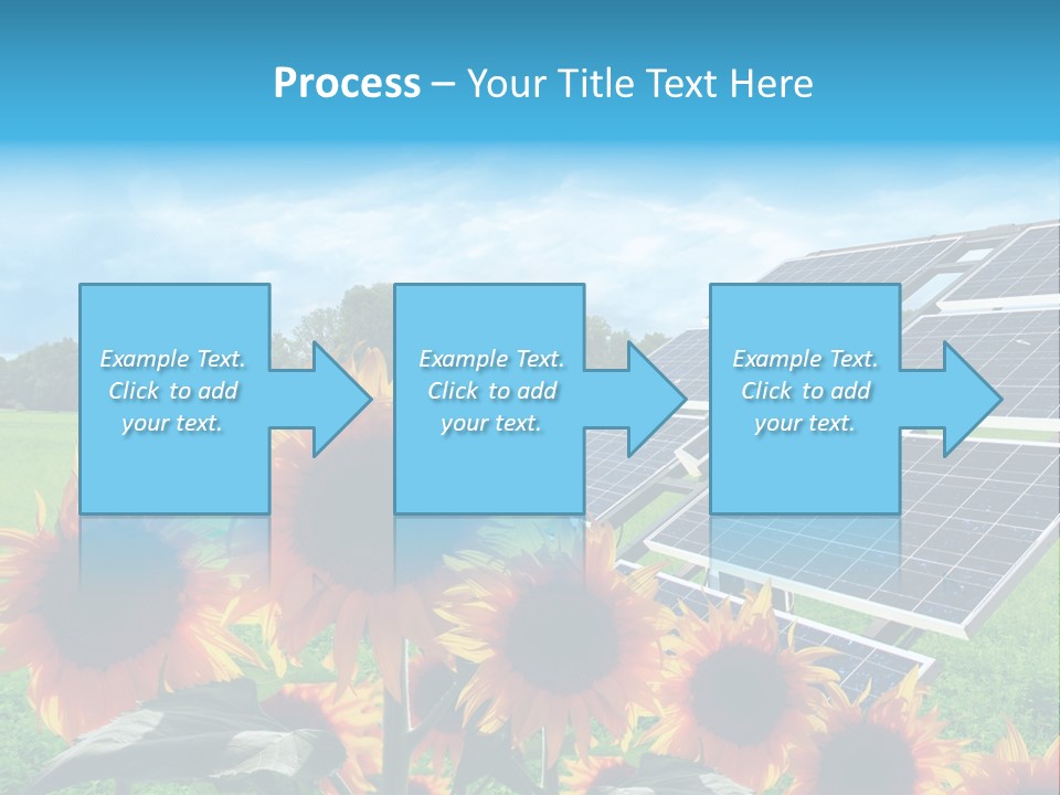 Innovazione Circuito Elettrico Girasole PowerPoint Template