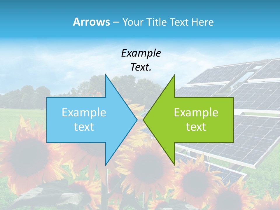 Innovazione Circuito Elettrico Girasole PowerPoint Template