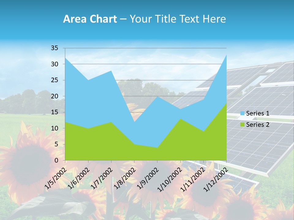 Innovazione Circuito Elettrico Girasole PowerPoint Template