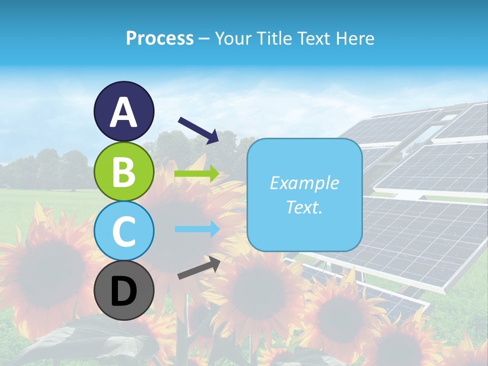Innovazione Circuito Elettrico Girasole PowerPoint Template