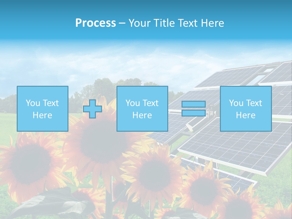 Innovazione Circuito Elettrico Girasole PowerPoint Template