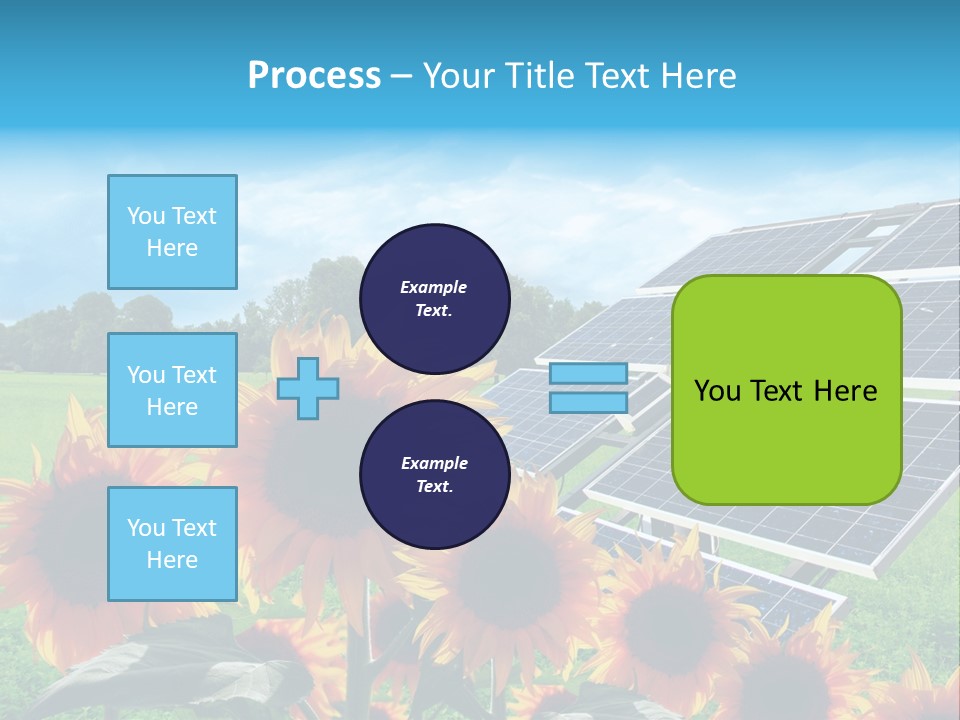 Innovazione Circuito Elettrico Girasole PowerPoint Template
