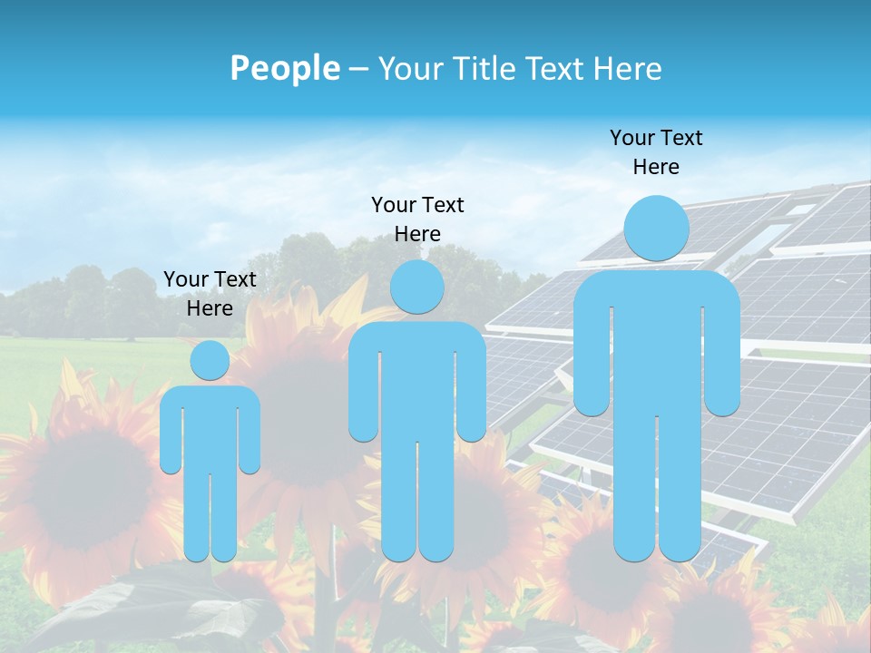 Innovazione Circuito Elettrico Girasole PowerPoint Template