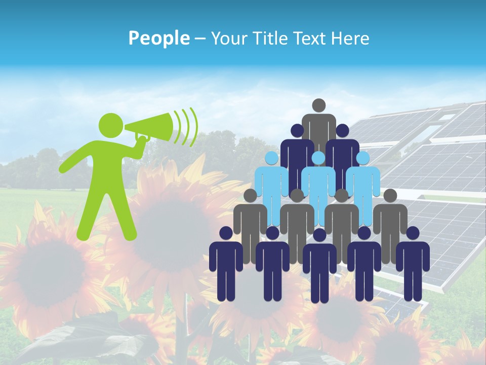 Innovazione Circuito Elettrico Girasole PowerPoint Template