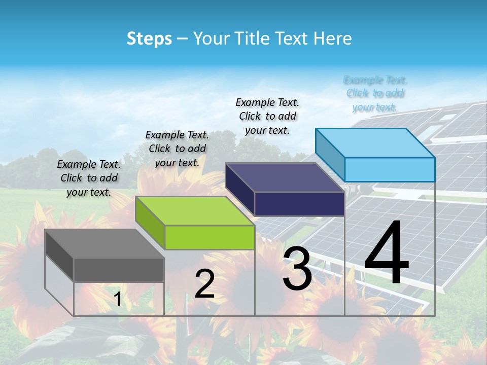 Innovazione Circuito Elettrico Girasole PowerPoint Template