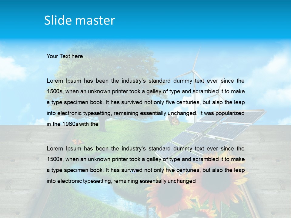 Elettricit Elettrico Cambio PowerPoint Template