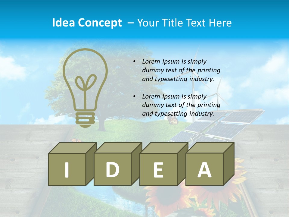 Elettricit Elettrico Cambio PowerPoint Template