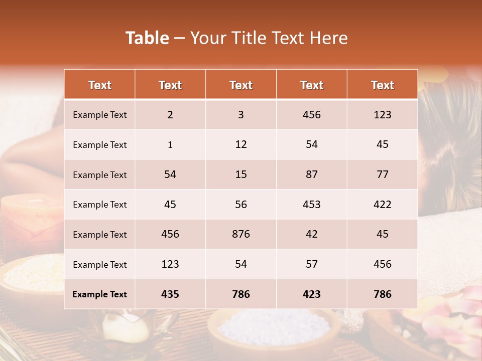 Spa Back PowerPoint Template