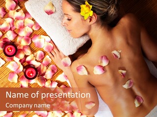 Towel Calm Personal PowerPoint Template