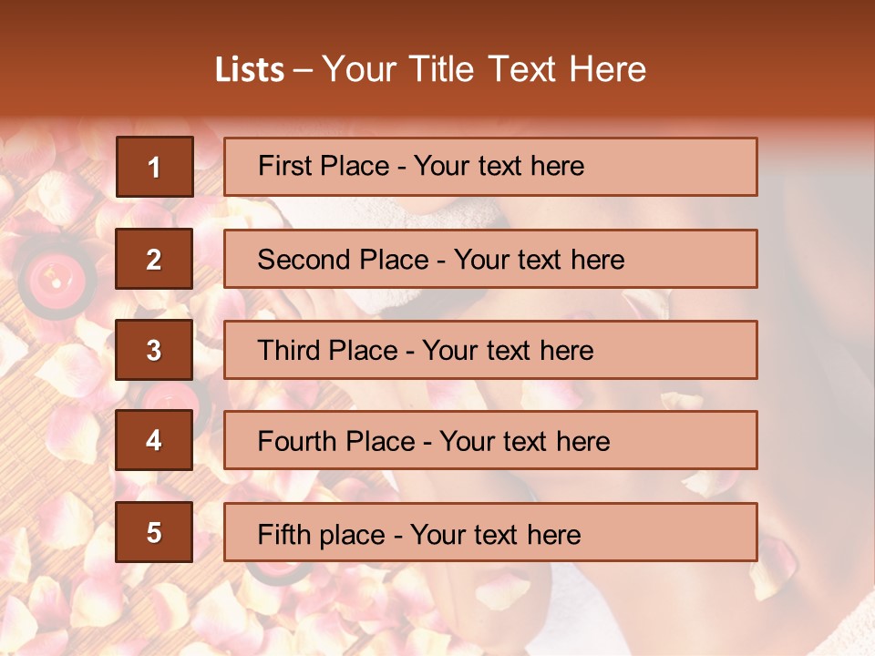 Towel Calm Personal PowerPoint Template