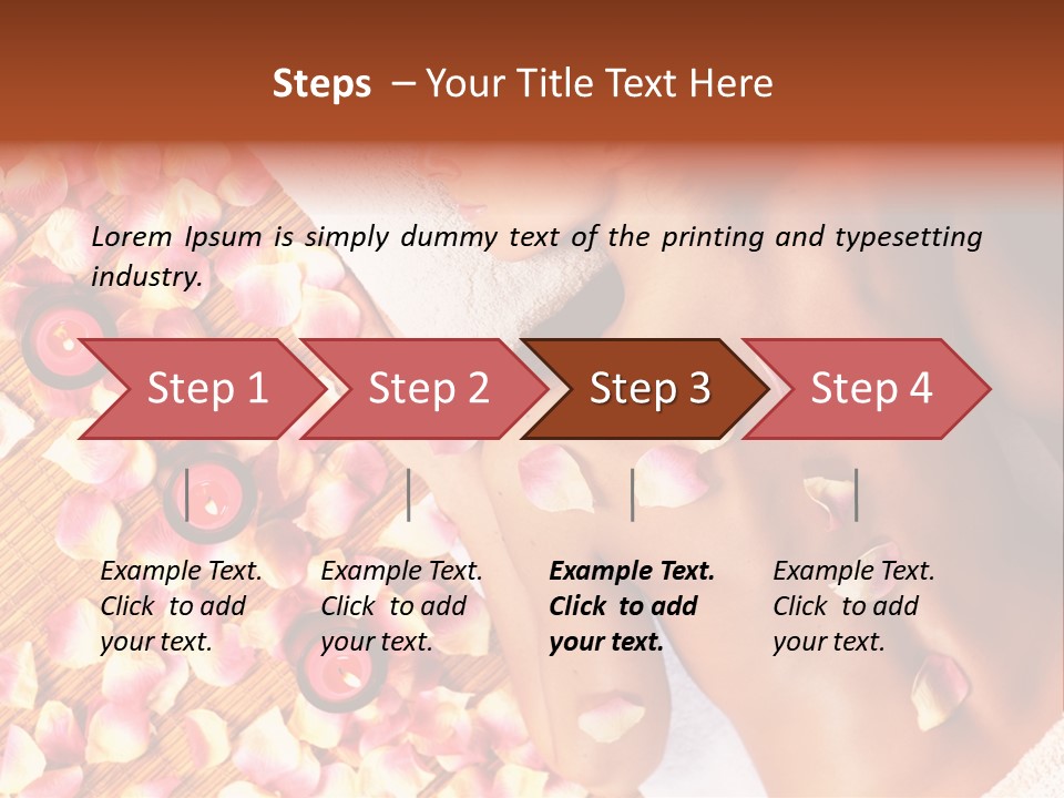 Towel Calm Personal PowerPoint Template
