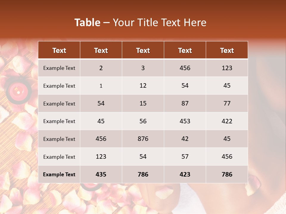 Towel Calm Personal PowerPoint Template