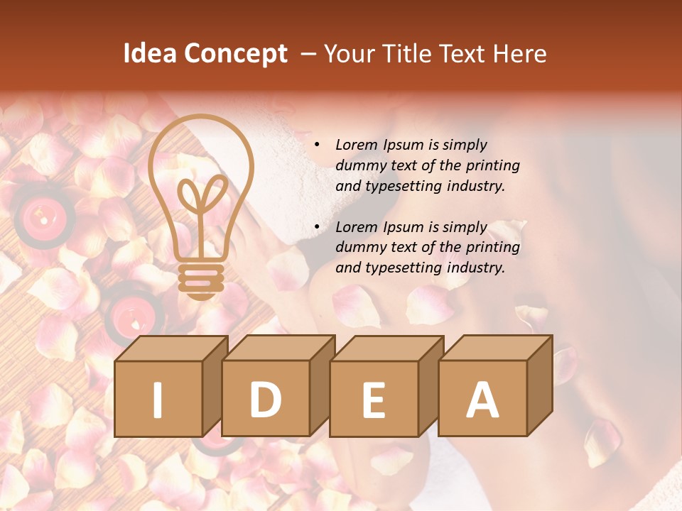 Towel Calm Personal PowerPoint Template