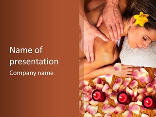 Massaging Person Care PowerPoint Template