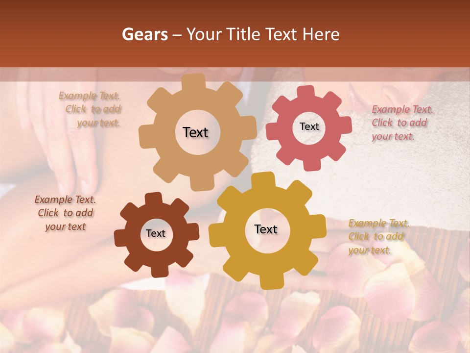 Massaging Person Care PowerPoint Template