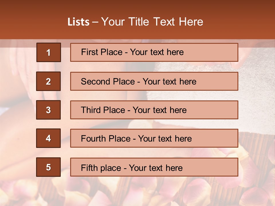 Massaging Person Care PowerPoint Template