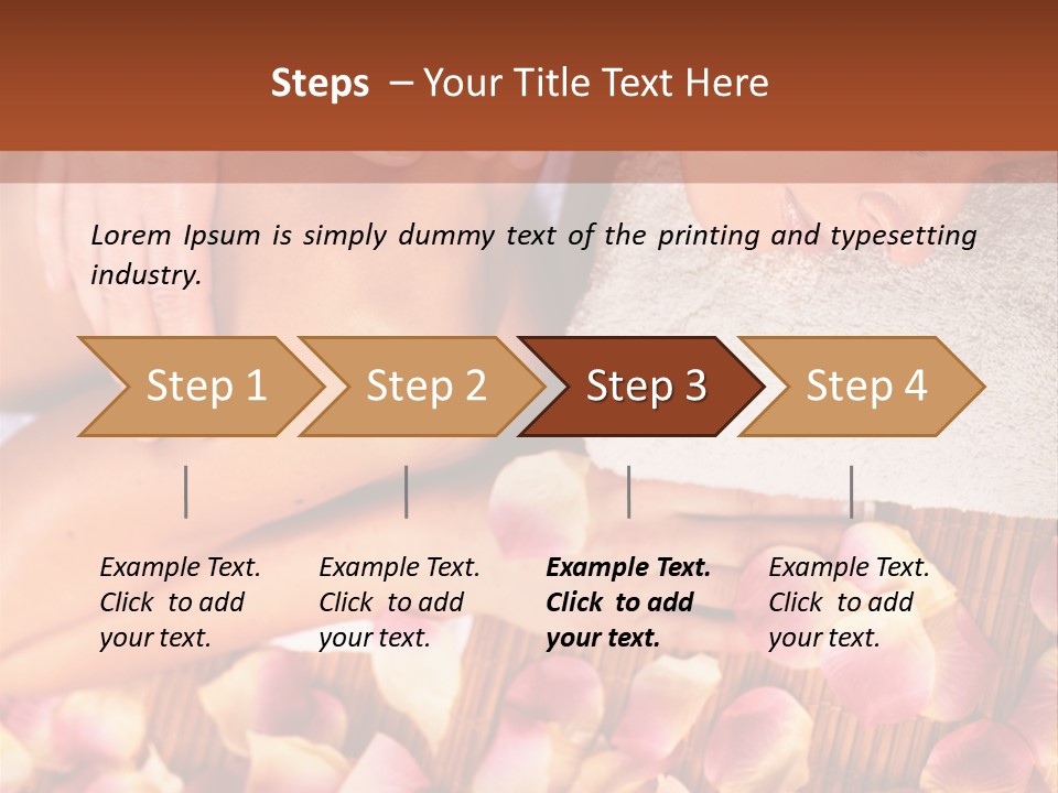 Massaging Person Care PowerPoint Template