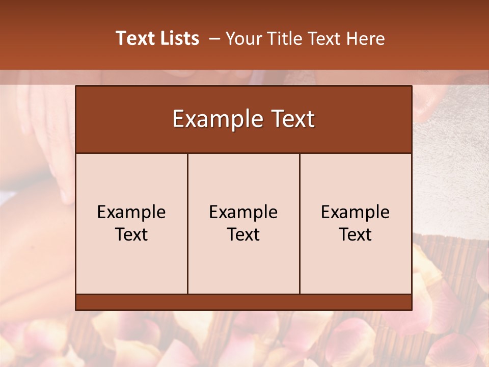 Massaging Person Care PowerPoint Template