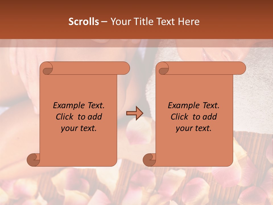 Massaging Person Care PowerPoint Template