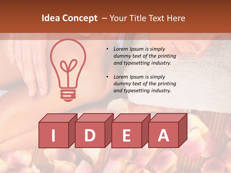 Massaging Person Care PowerPoint Template