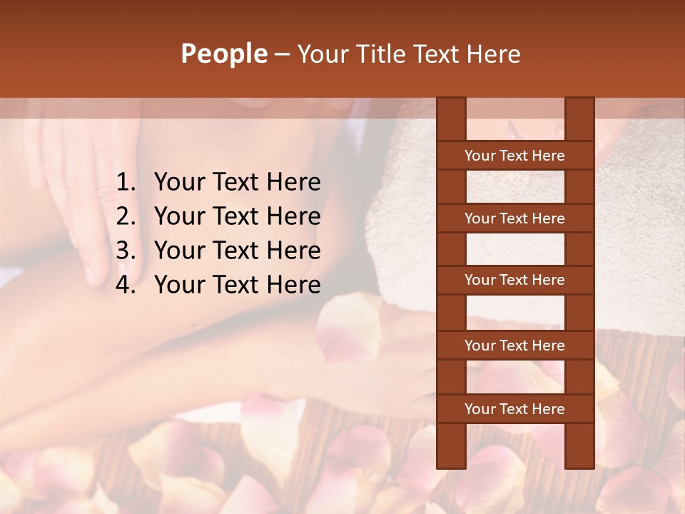 Massaging Person Care PowerPoint Template