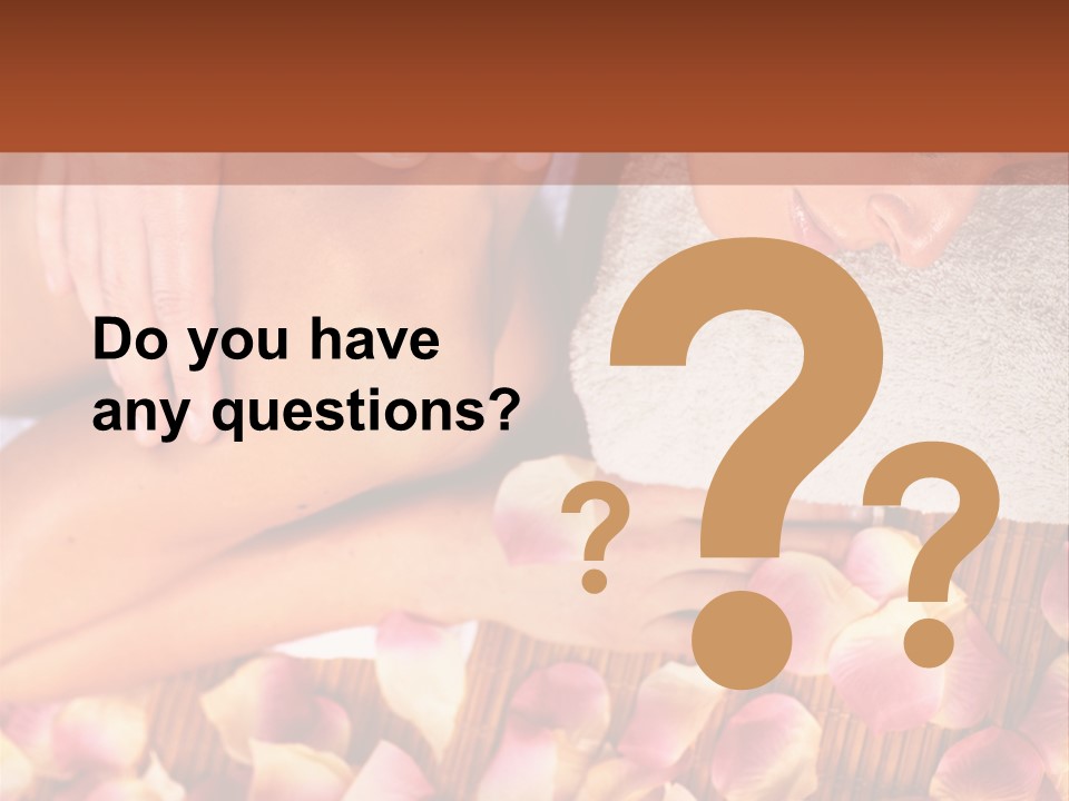 Massaging Person Care PowerPoint Template