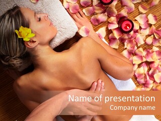 Rose Treatment Back PowerPoint Template