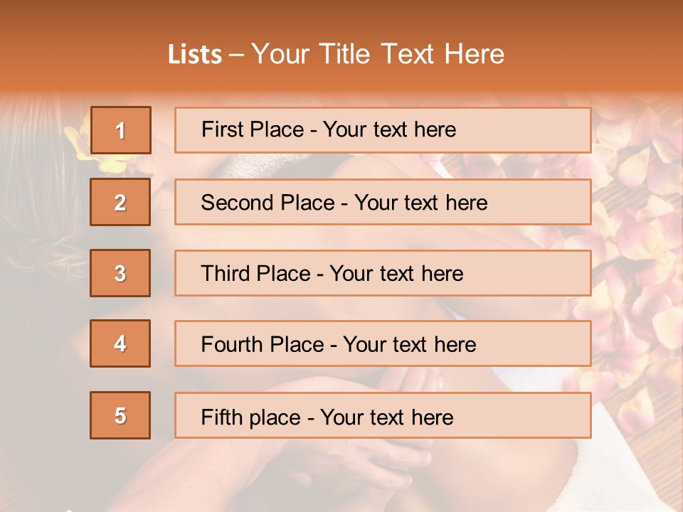 Rose Treatment Back PowerPoint Template