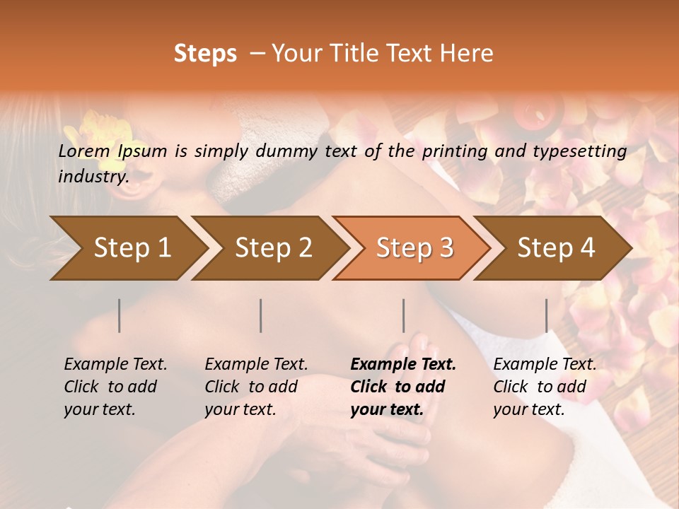 Rose Treatment Back PowerPoint Template