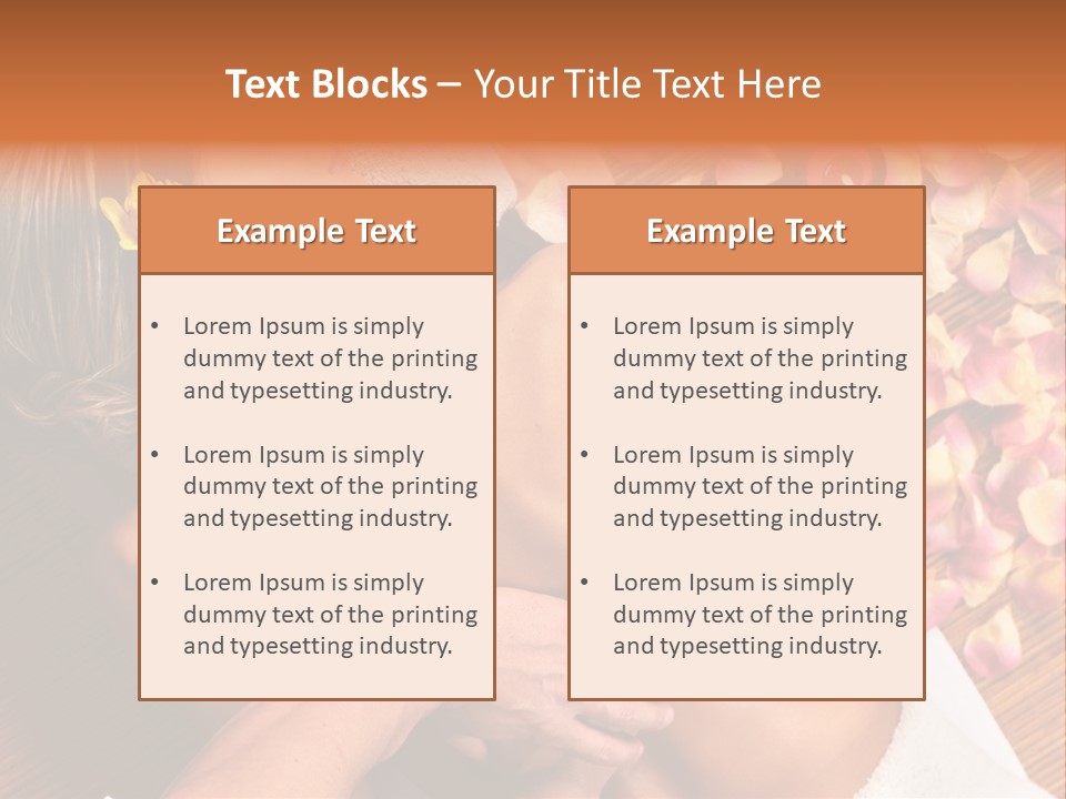 Rose Treatment Back PowerPoint Template