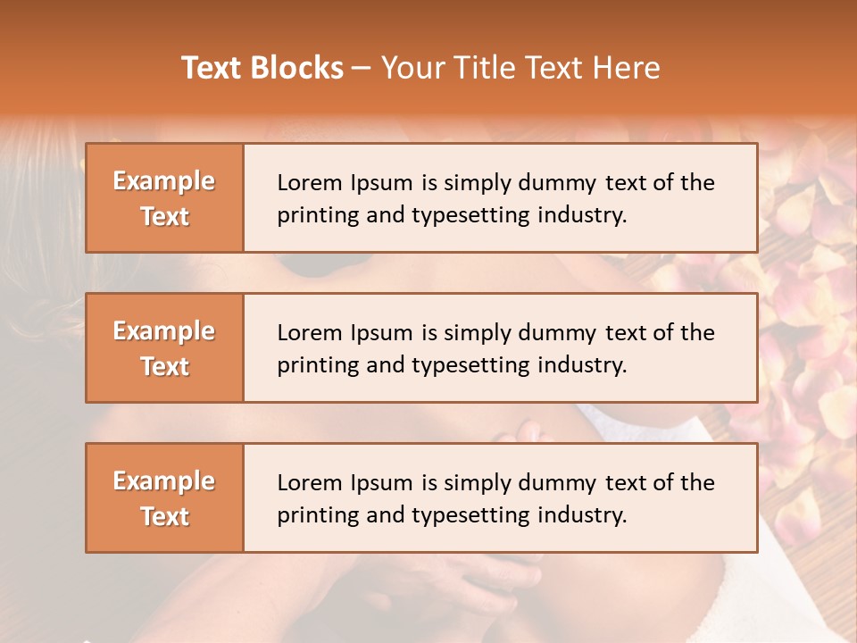 Rose Treatment Back PowerPoint Template