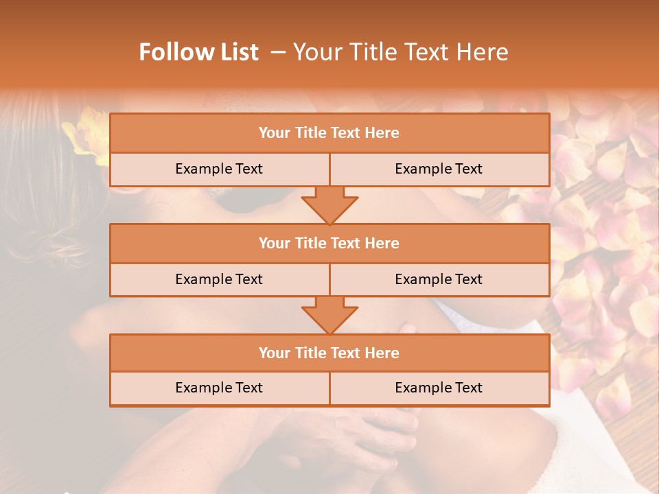 Rose Treatment Back PowerPoint Template