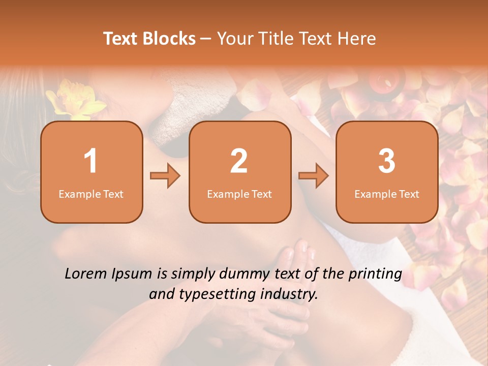 Rose Treatment Back PowerPoint Template