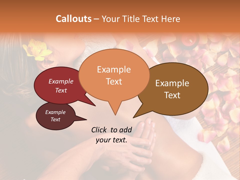 Rose Treatment Back PowerPoint Template