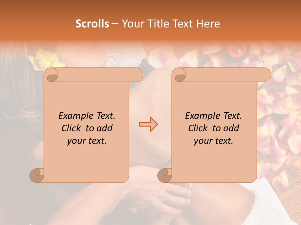 Rose Treatment Back PowerPoint Template