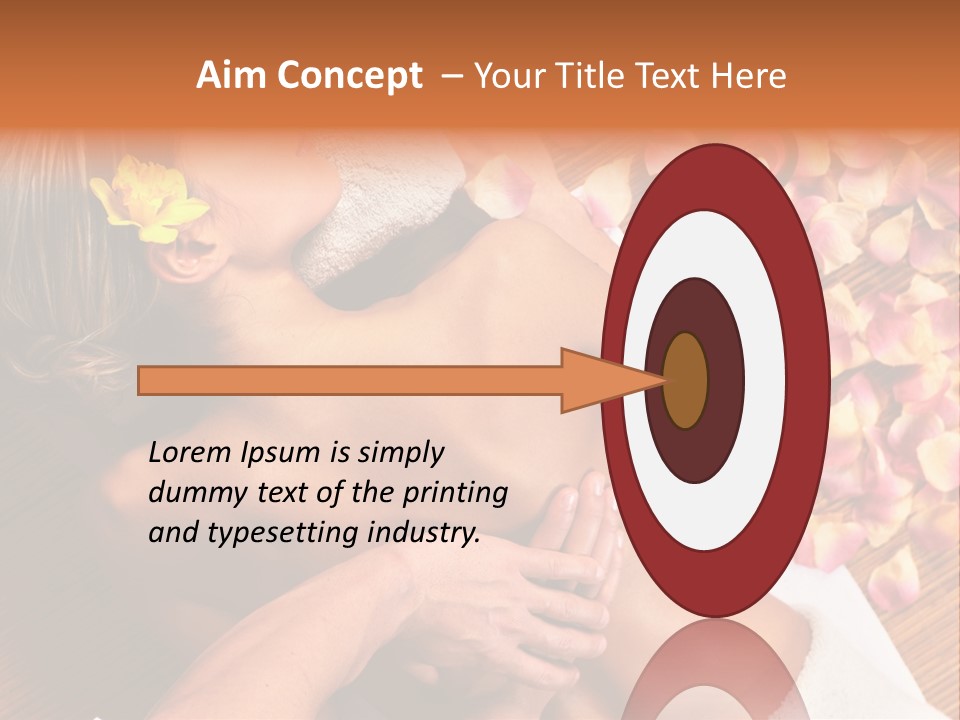 Rose Treatment Back PowerPoint Template