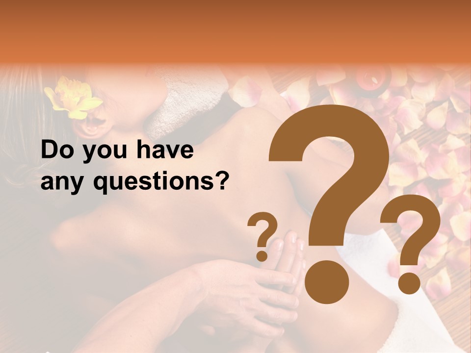 Rose Treatment Back PowerPoint Template