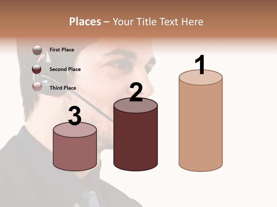 Handsome Businessman Background PowerPoint Template